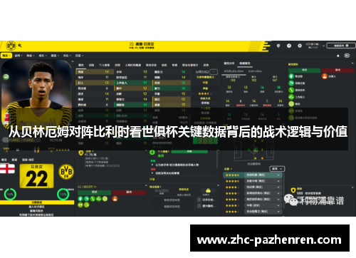 从贝林厄姆对阵比利时看世俱杯关键数据背后的战术逻辑与价值